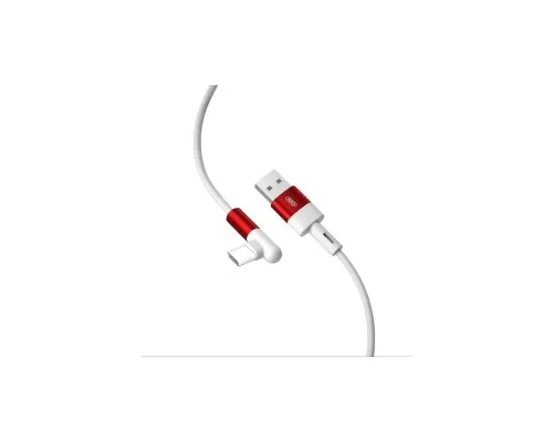 Дата кабель USB 2.0 AM to USB-C 1.0m 90° corner NB152 white XO (6920680872503)