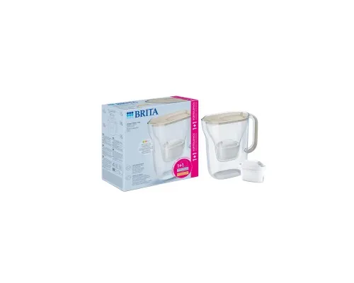 Фільтр-глечик Brita Style Essential MXPro 2.4л + 2 картриджа пісочний (1057797)