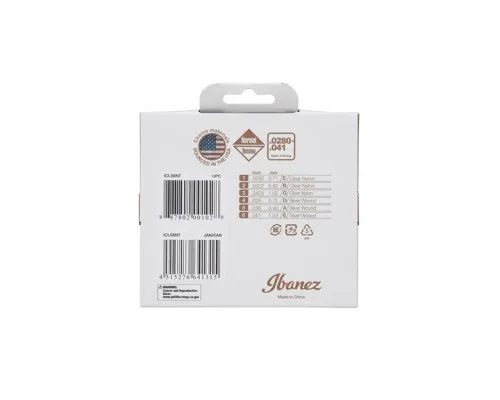 Струни для гітари Ibanez ICLS6NT Classic Guitar Strings 28-41 (301882)