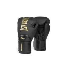 Боксерські рукавички Everlast Elite 2 Boxing Glove P00003271 чорний, золотий 12 унцій (009283623715)