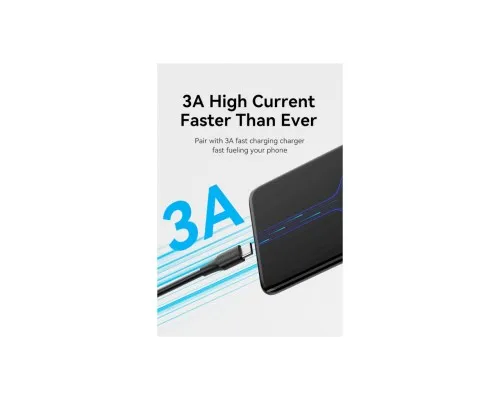 Дата кабель USB 2.0 AM to USB-C 1.5m 3.0A 18W PVC black VENTION (CTHBG)