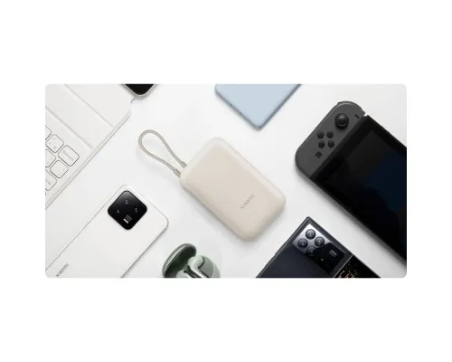 Батарея універсальна Xiaomi 10000mAh 22.5W, Integrated Cable, beige (BHR9072GL)