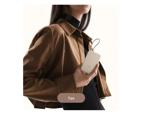 Батарея універсальна Xiaomi 10000mAh 22.5W, Integrated Cable, beige (BHR9072GL)
