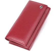 Гаманець ST Leather З натуральної шкіри Бордовий (23113)