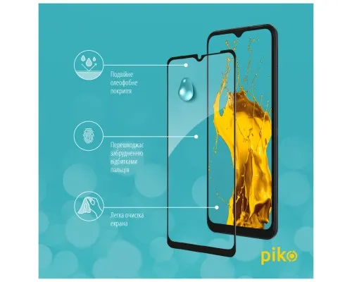 Скло захисне Piko Full Glue Samsung A03 Black (1283126521645)