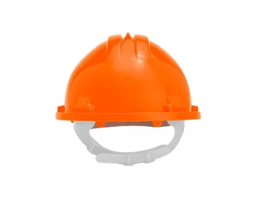 Каска захисна Neo Tools пластик поліпропілен HDPE, пряжка для регулювання, помаранчева (97-205)