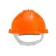 Каска захисна Neo Tools пластик поліпропілен HDPE, пряжка для регулювання, помаранчева (97-205)