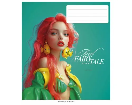 Зошит Школярик Fairytale 36 аркушів клітинка (036-3542K)