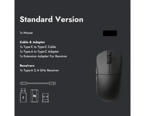 Мишка Lemokey G1 USB-A/USB-C/Wireless 8K Black (G1-A1)