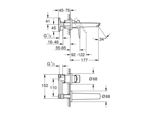 Змішувач Grohe BauLoop New (20289001)