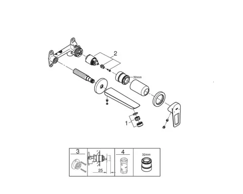 Змішувач Grohe BauLoop New (20289001)