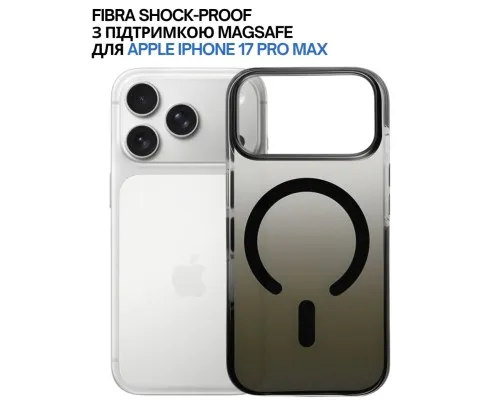 Чохол до мобільного телефона BeCover FIBRA Shock-Proof MagSafe Apple iPhone 17 Pro Max Black (715468)