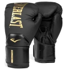 Боксерські рукавички Everlast Elite 2 Boxing Glove P00003272 чорний, золотий 14 унцій (009283623722)