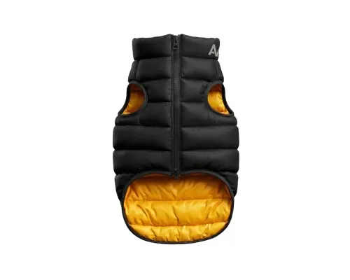 Курточка для тварин Airy Vest двостороння жовто-чорна L55 (1567)