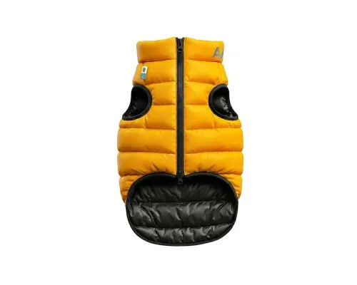 Курточка для тварин Airy Vest двостороння жовто-чорна L55 (1567)