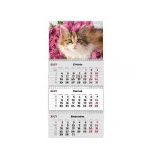 Календар Axent настінний квартальний 2027 р.,3 пр. Cats 3 (8803-27-9-A)