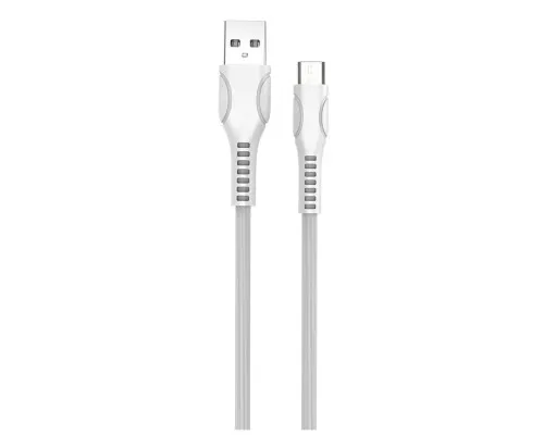 Дата кабель USB 2.0 AM to Micro 5P 1.0m line-drawing white ColorWay (CW-CBUM028-WH)