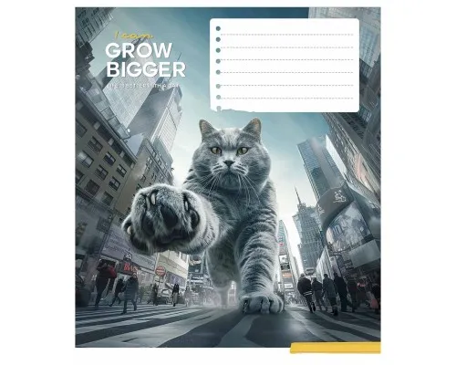 Зошит Школярик Gigantic cats 12 аркушів лінія (012-3451L)