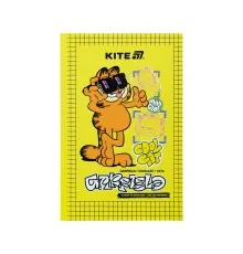 Блокнот Kite А6 Garfield, тверда обкладинка, 80 аркушів, клітинка (GF25-199)