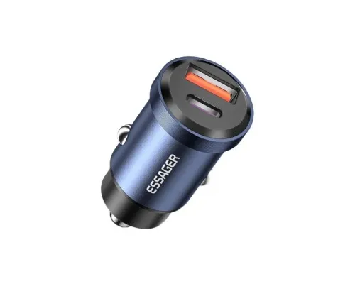 Зарядний пристрій Essager 1xUSB-C 45W + 1xUSB blue (ECCAC45-TL03-Z)
