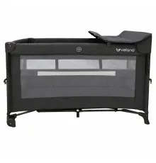 Дитячий манеж Velano з другим ярусом та пеленатором Tino, dark grey (46160)