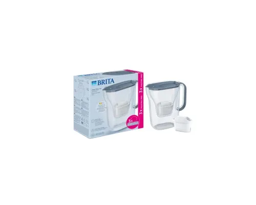 Фільтр-глечик Brita Style Essential MXPro 2.4л + 3 картриджа сіро-блакитний (1058103)