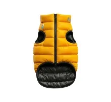 Курточка для тварин Airy Vest двостороння жовто-чорна L65 (1568)
