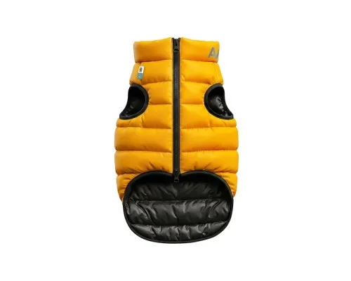 Курточка для тварин Airy Vest двостороння жовто-чорна L65 (1568)