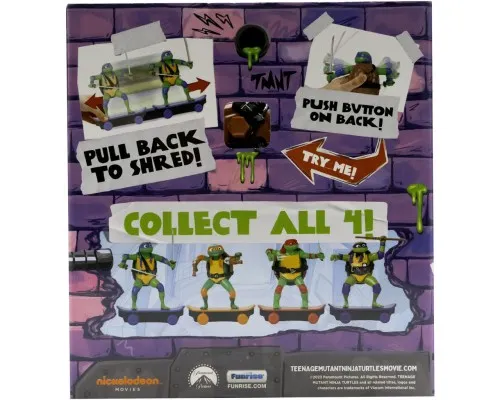 Ігровий набір Funrise TMNT Черепашки-ніндзя класичні Майстри бойових мистецтв Леонардо movie star 2023 (71059)