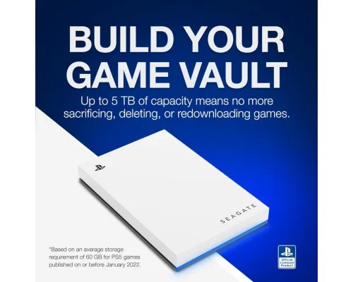 Зовнішній жорсткий диск 2.5" 5TB Game Drive for PlayStation 5 Seagate (STLV5000200)