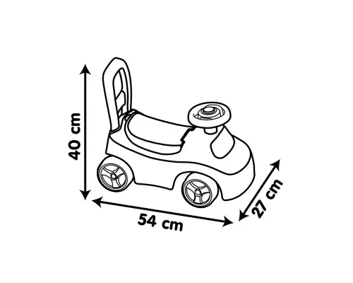 Чудомобіль Smoby рожевий, 54х27х40 см, 10 міс.+ (720542)
