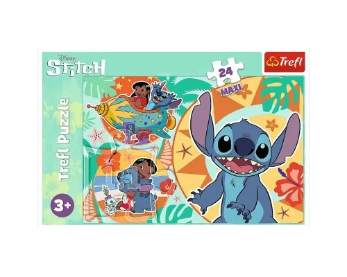 Пазл Trefl Maxi Lilo&Stitch Щасливий день 24 елемента (5900511143652)