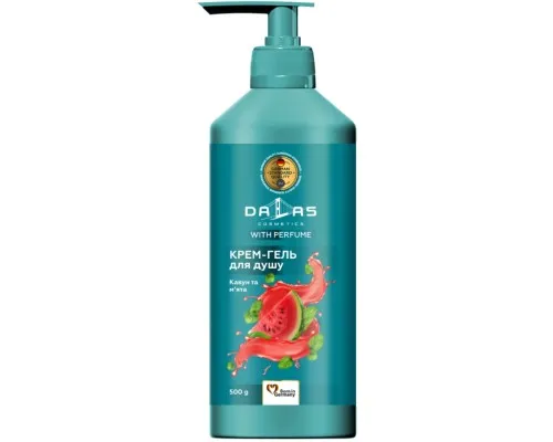 Гель для душу Dalas Cosmetics Кавун та м'ята 500 г (4823128004820)