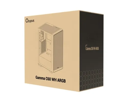 Корпус для ПК OCYPUS GAMMA C60 WH ARGB (GAMMA-C60-WHG400XX-GL)