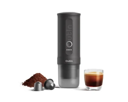 Портативна кавоварка Outin Nano Espresso Machine OTEM-01 Space Grey (OTEM-01-SG)