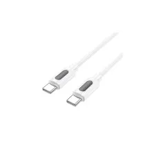 Дата кабель USB-C to USB-C 1.0m 60W silicone BX114 Structure white BOROFONE (6941991116919)