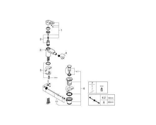 Змішувач Grohe BauLoop bidet (23338000)