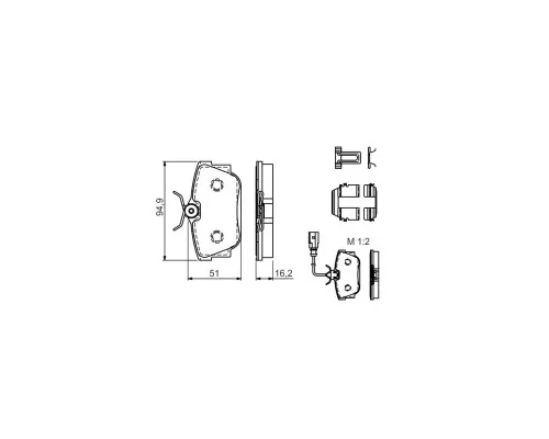 Гальмівні колодки Bosch 0 986 494 529