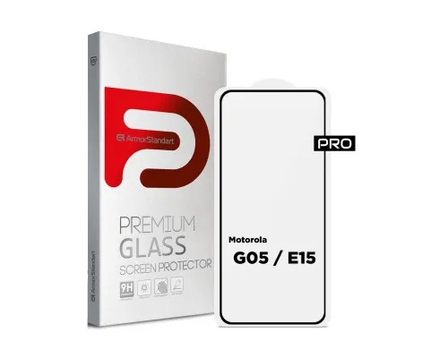 Скло захисне Armorstandart Pro Motorola G05 / E15 Black (ARM83294)