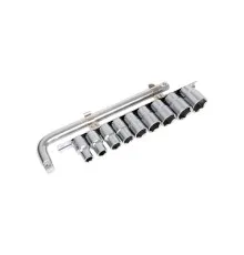 Набір головок Toptul торцевих на планці 1/2" (GAAG1010)