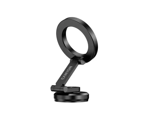 Універсальний автотримач Canyon Magnetic phone holder OnGrip 10 aluminum Black (CNS-CCHM10)