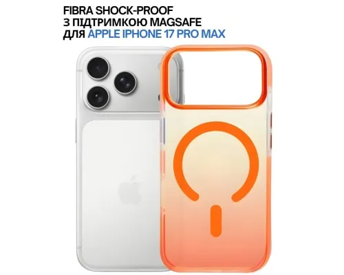 Чохол до мобільного телефона BeCover FIBRA Shock-Proof MagSafe Apple iPhone 17 Pro Max Orange (715473)