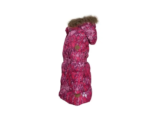 Пальто дитяче Huppa GRACE 17930055 фуксія з принтом 122 (4741468585017)