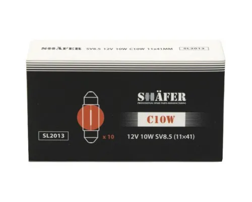 Автолампа SHAFER 12VC10WSV8.5 (SL2013)