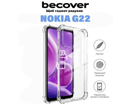 Чохол до мобільного телефона BeCover Nokia G22 Clear (709322)
