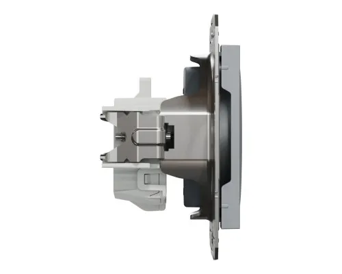 Розетка Schneider Electric ASFORA без заземлення сталь (EPH3000162)