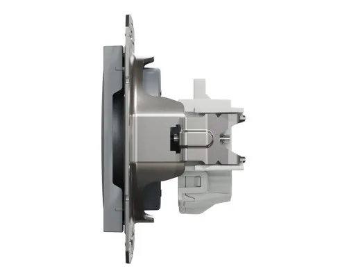Розетка Schneider Electric ASFORA без заземлення сталь (EPH3000162)