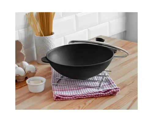 Сковорода Brizoll чавунна WOK 3,7 л 280х96 мм (W28)