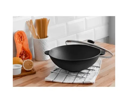 Сковорода Brizoll чавунна WOK 3,7 л 280х96 мм (W28)