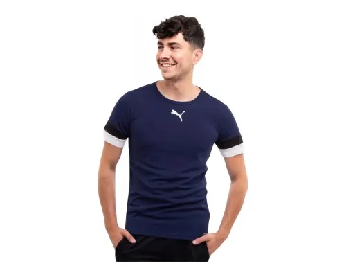 Футболка Puma teamRISE Jersey 704932-06 темно-синій S (4063699217247)